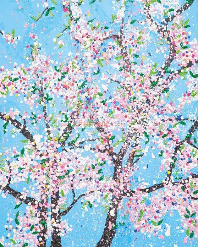 达米恩·赫斯特的《樱花》大芬村油画 Damien Hirst