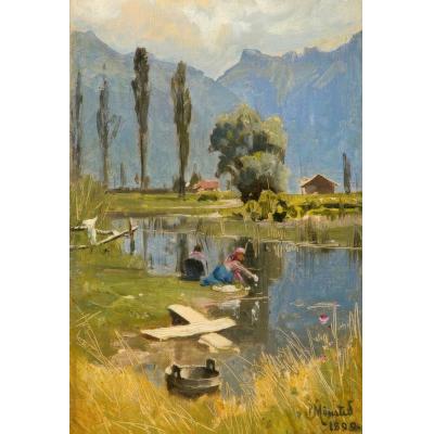 洗涤日 (P.Mönsted, Waschtag) 佩德·蒙...
