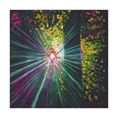 舞动的光芒 现代风格抽象装饰画 大芬村油画