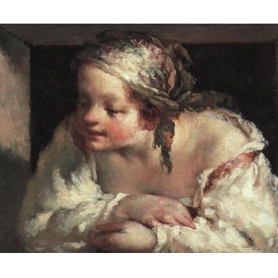年轻女性 让·弗朗索瓦·米勒 原标题： 青年女性 日期： 1...