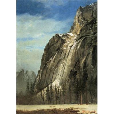 大教堂岩，优胜美地景观 艾伯特·比尔施塔特 日期： 约187...