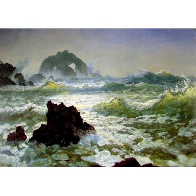 加利福尼亚州海豹岩 艾伯特·比尔施塔特 日期： 约1872 ...