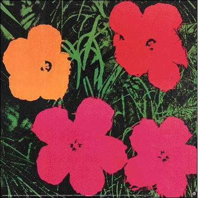 大芬村出品 1964 年安迪・沃霍尔花卉波普艺术丝网印刷风格画布油画 - 点亮商业空间艺术氛围​