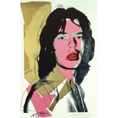 大芬村精心复刻 Andy Warhol《Mick Jagger》油画 - 为摇滚主题酒吧打造潮流艺术氛围