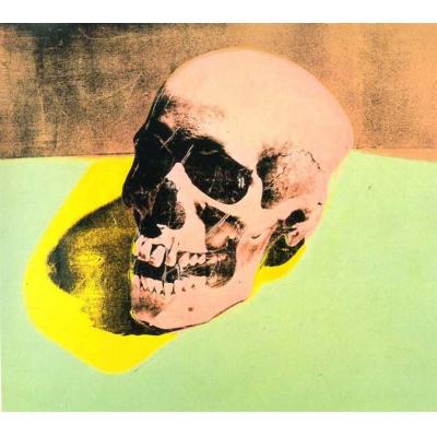 大芬村精心复刻 Andy Warhol《Skull》油画 - 为哥特风主题酒吧打造神秘艺术氛围