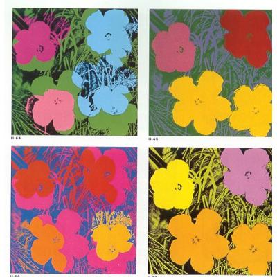 大芬村定制 Andy Warhol 风格《Flowers》主题油画 - 为婚礼策划公司打造梦幻婚礼背景