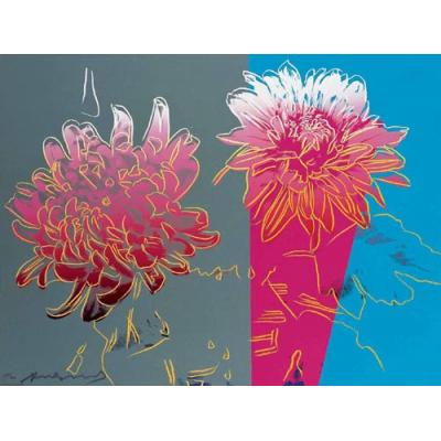 大芬村复刻安迪・沃霍尔《Kiku》油画 - 为家居客厅营造温馨氛围