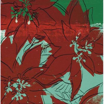 大芬村定制安迪・沃霍尔风格《Poinsettias》主题油画...