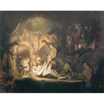 大芬村油画工作室《伦勃朗基督下葬》 | 经典宗教主题巴洛克油...