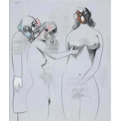 乔治・康多 《三人构图》，2009 年 大芬村油画