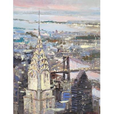 欧式建筑油画 印象派  大芬村油画