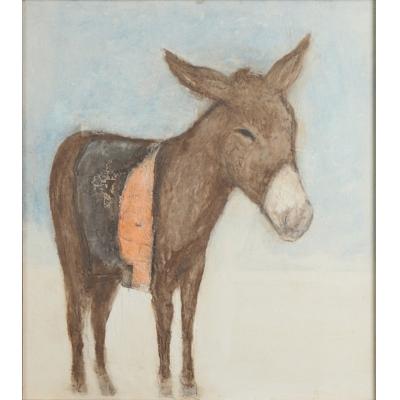 油画驴子 装饰画  大芬村油画01